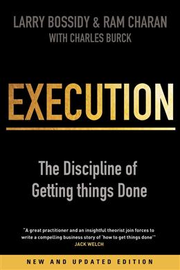 Execution: The Discipline of Getting Things Done Fashion