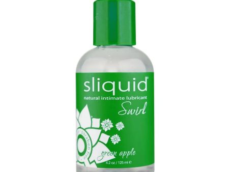 Sliquid  Swirl Natural Intimate Water Based Lubricant Green Apple 4.2 oz Online Sale